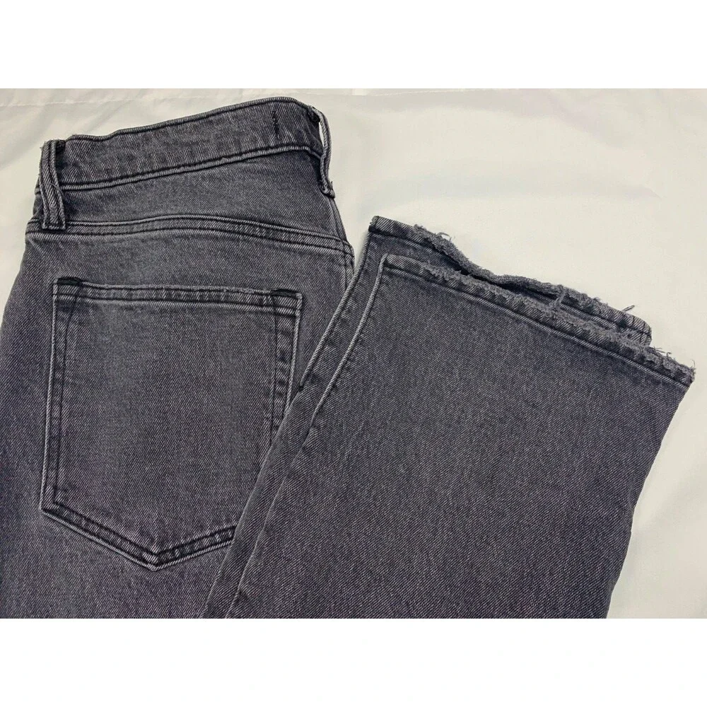 Abercrombie Fitch Jeans Womens 32/ 14 Curve Black 90s Straight Ultra High Rise - Picture 10 of 11